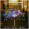 4 Pack 360 LED Waterproof Fireworks Lamp, Fairy Fireworks Light for Christmas Yard Patio Party Decor, Sparkler Lights with Large Capacity Solar Panels (Multi Colour)